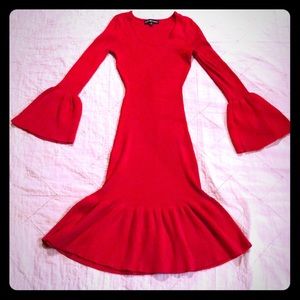 Almost Famous Red Sweater Dress size Medium